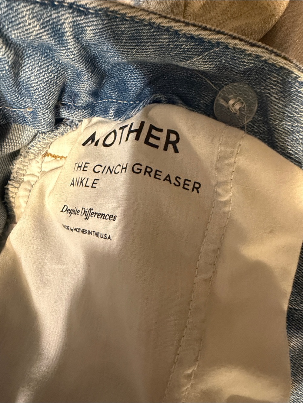 MOTHER Light Blue Wide-Leg High-Rise Jeans - Picture 4 of 5